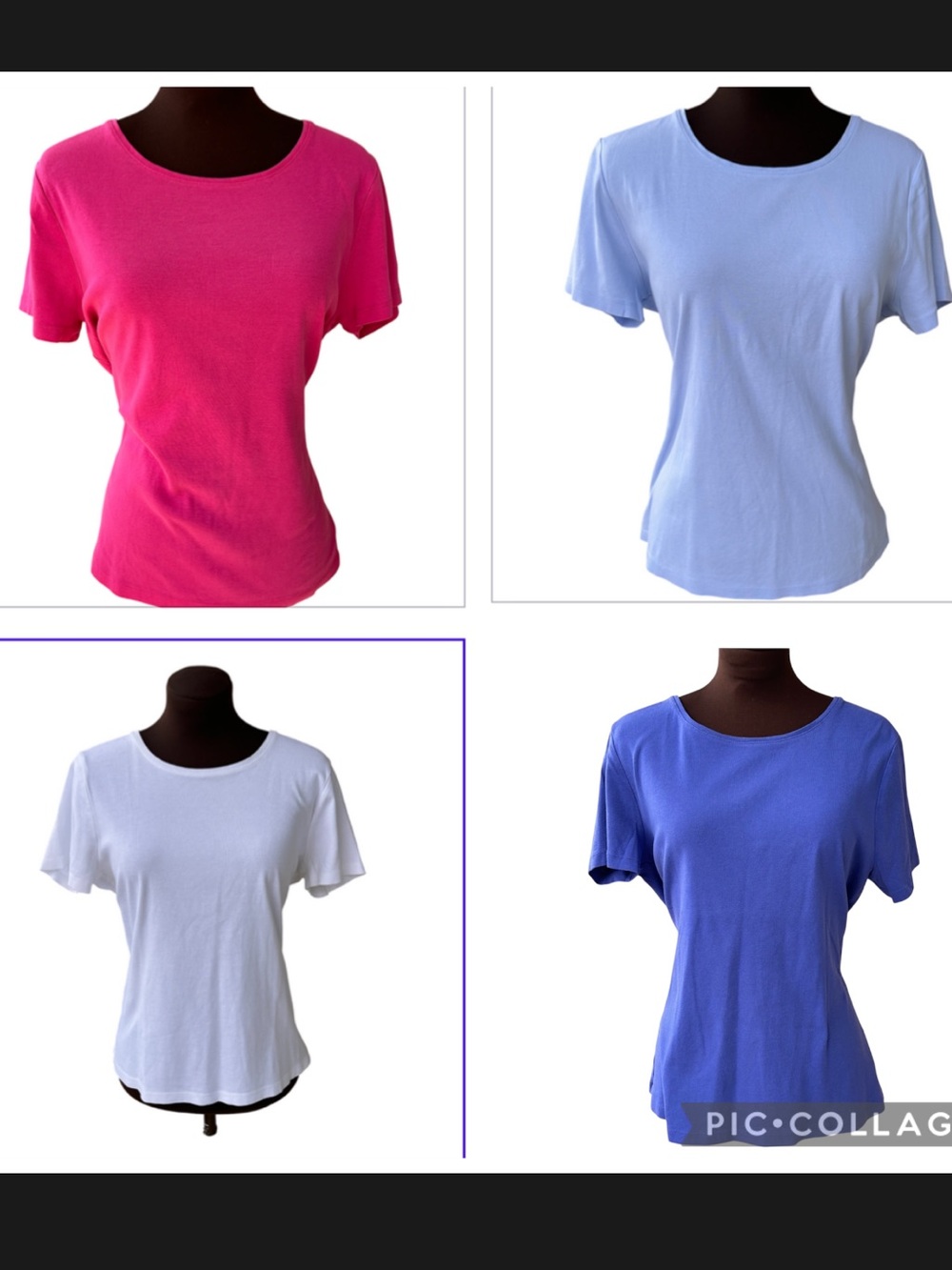 TALBOTS sL 4 pk Crewneck Short-Sleeve tees-💯cotton-classic summer staple!